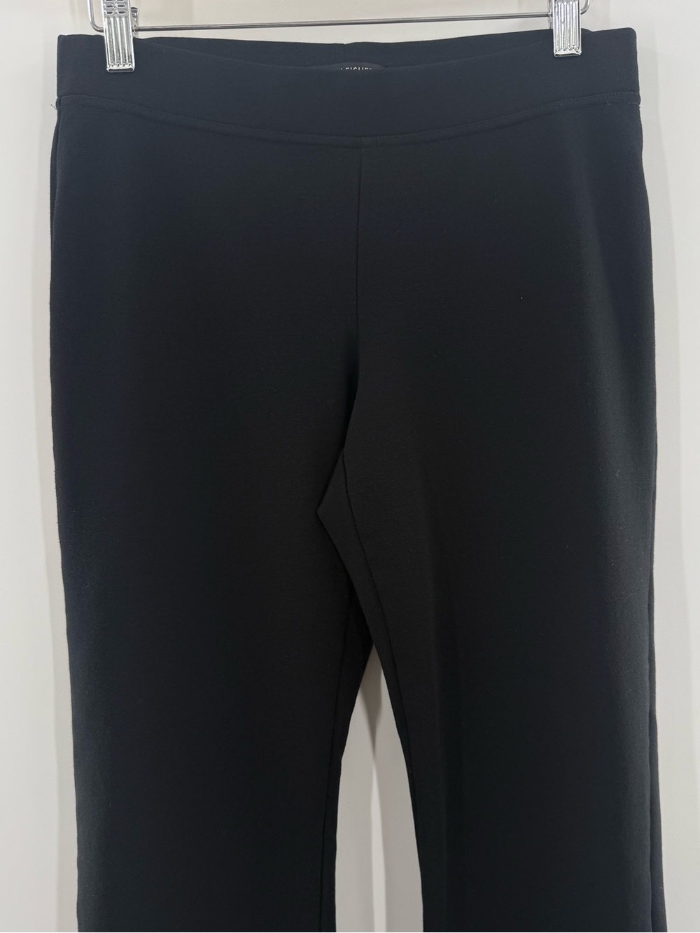 Eileen Fisher Wide Straight Leg Minimalist Pants Rayon Blend Thick Knit Size XS - Picture 3 of 8